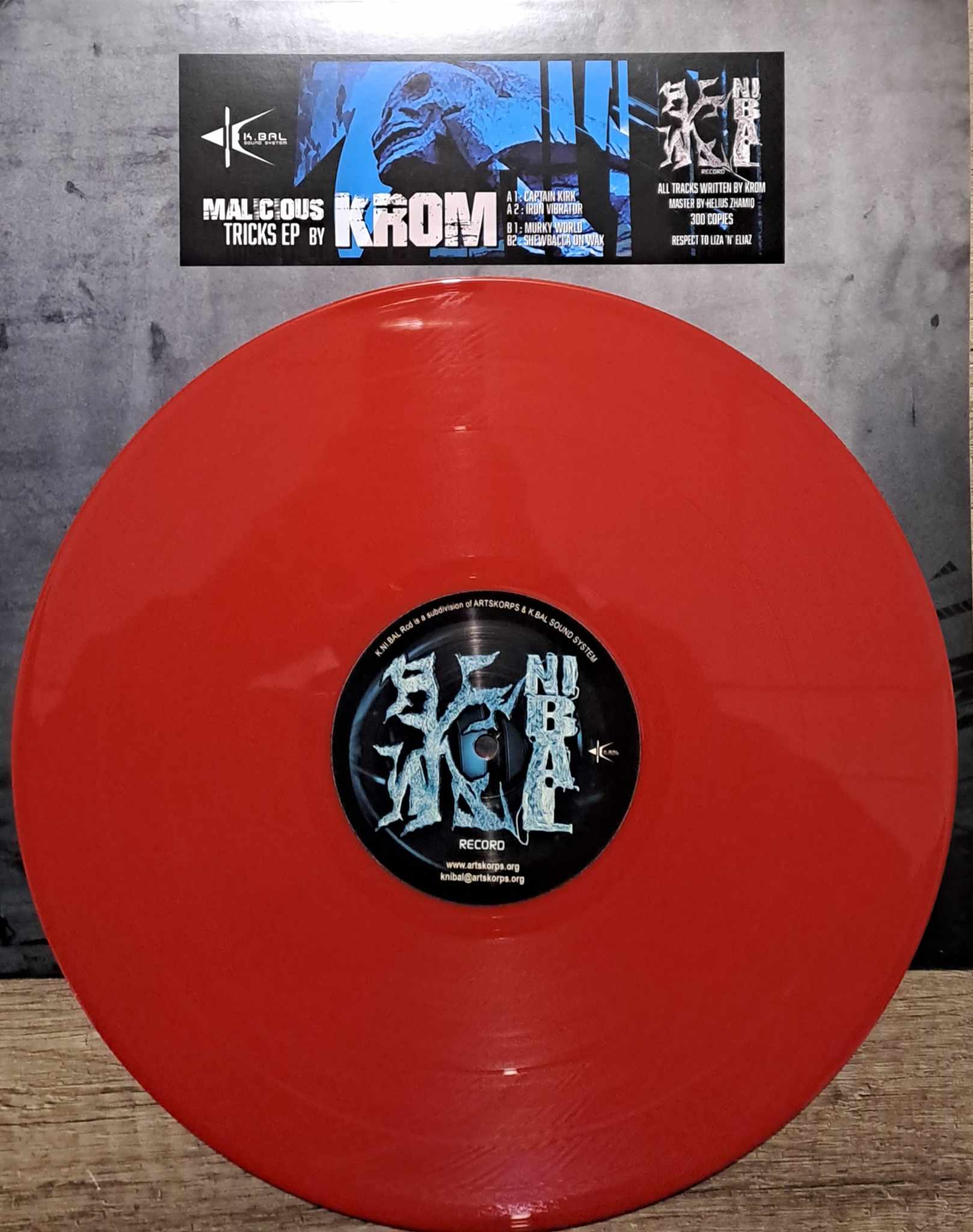 K.Ni.Bal Record 12 Rouge - vinyle hardcore